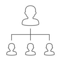 People network icon vector