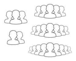 People network icon vector