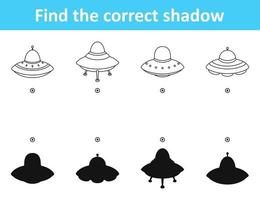 Find the correct shadow spaceship among differences vector