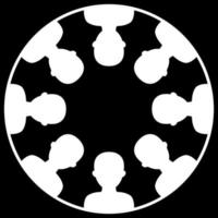 People network icon vector