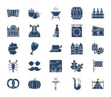 Germany country icon set vector