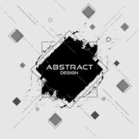 Abstract frame grunge banner element design vector