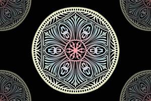 Ornamental round ornament. Lace pattern. Mandala  Background Design. vector