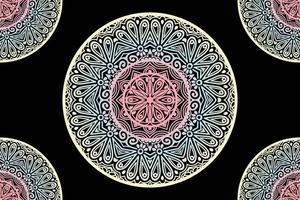 Ornamental round ornament. Lace pattern. Mandala  Background Design. vector