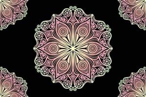 Ornamental round ornament. Lace pattern. Mandala  Background Design. vector