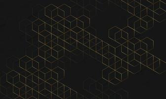 Abstract boxes background. Modern technology with square mesh. Geometric on white background with lines. Cube cell. Vector illustration