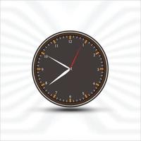 primer plano de plantilla de diseño de conjunto de iconos de reloj de pared de oficina en vector. maqueta para marca y publicidad aislada sobre fondo transparente. vector