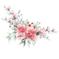 Bouquet of flowers Watercolor png