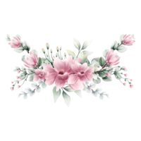 mazzo di fiori acquerello png