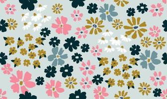 Floral background for textile, swimsuit, wallpaper, pattern covers, surface, gift wrap. vector