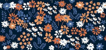 Floral background for textile, swimsuit, wallpaper, pattern covers, surface, gift wrap. vector