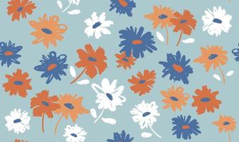 Floral background for textile, swimsuit, wallpaper, pattern covers, surface, gift wrap. vector