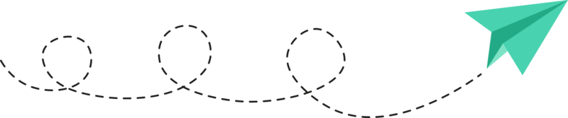 Dashed Line Paper Airplane Route png