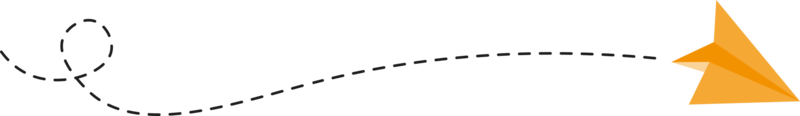 ruta de avión de papel de línea discontinua png