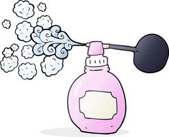 freehand drawn cartoon perfume bottle vector