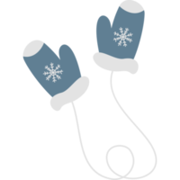 Paar Handschuhe am Seil. Winterkleidung png
