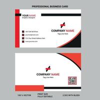 Professional business card for professional and personal use vector