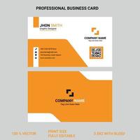 tarjeta de visita profesional para uso profesional y personal vector