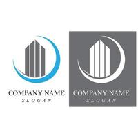 Creative building construction logo design vector