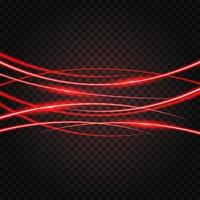 Abstract Red Laser shiny light effect illuminated vector