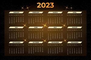 2023 New year calendar design templates
