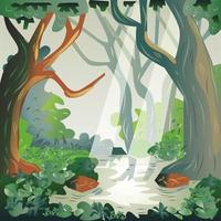 Forest Background Vector