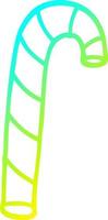 cold gradient line drawing cartoon pink candy canes vector