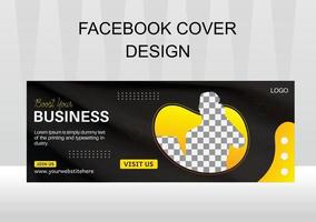 Digital marketing corporate social media banner template vector