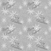 Merry Christmas Winter New Year pattern with snowflakes and inscription. vector