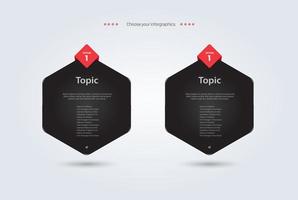 TWO Vector infographic levels, charts, buttons, options in SET of Two infographic icons and banners template used in financial and business elements