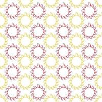 Line art seamless sun pattern for kids fabric, textile, posters, postcards. Weather background vector