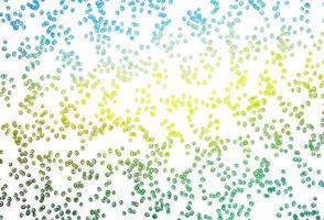 Light Blue, Yellow vector background with bubbles.