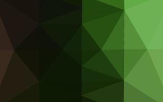 Dark Green vector shining triangular pattern.