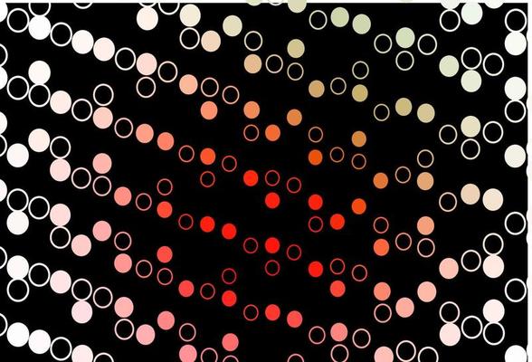 Dark Green, Red vector layout with circle shapes.