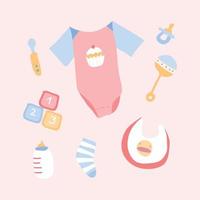 Baby Stuff Doodles vector