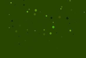 Light Green vector cover with spots.