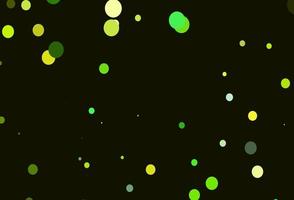 Light Green, Yellow vector backdrop with dots.