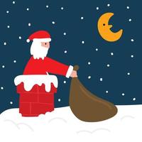 Santa Claus Giving Presents vector