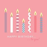 Birthday Candles Greeting Card vector