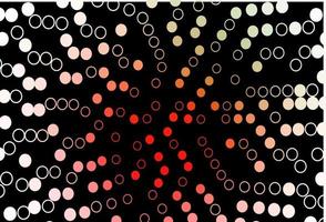 Dark Green, Red vector template with circles.