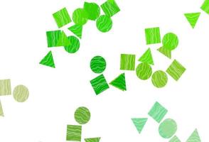 Light Green vector texture in poly style with circles, cubes.