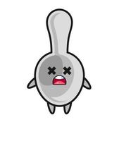 the dead spoon mascot character vector