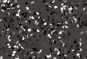 Light black vector pattern with chaotic shapes.