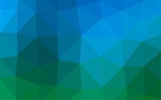 patrón de mosaico abstracto de vector azul claro, verde.