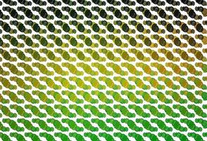 Light Green, Yellow vector background with lava shapes.