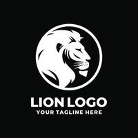 vector de diseño de logotipo de león