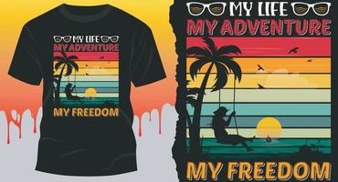 Best Summer T-Shirt Design vector. vector