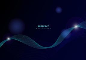 Abstract dark design flowing wave background vector