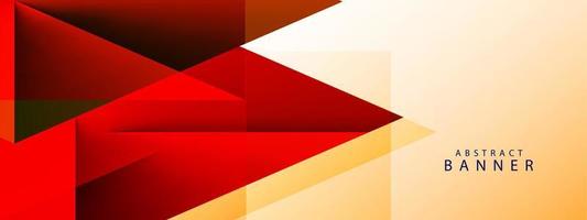 Abstract geometric vector red and orange graphic design illustration