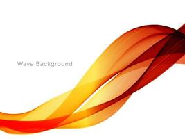 Abstract modern dynamic stylish red and yellow decorative pattern wave banner background vector